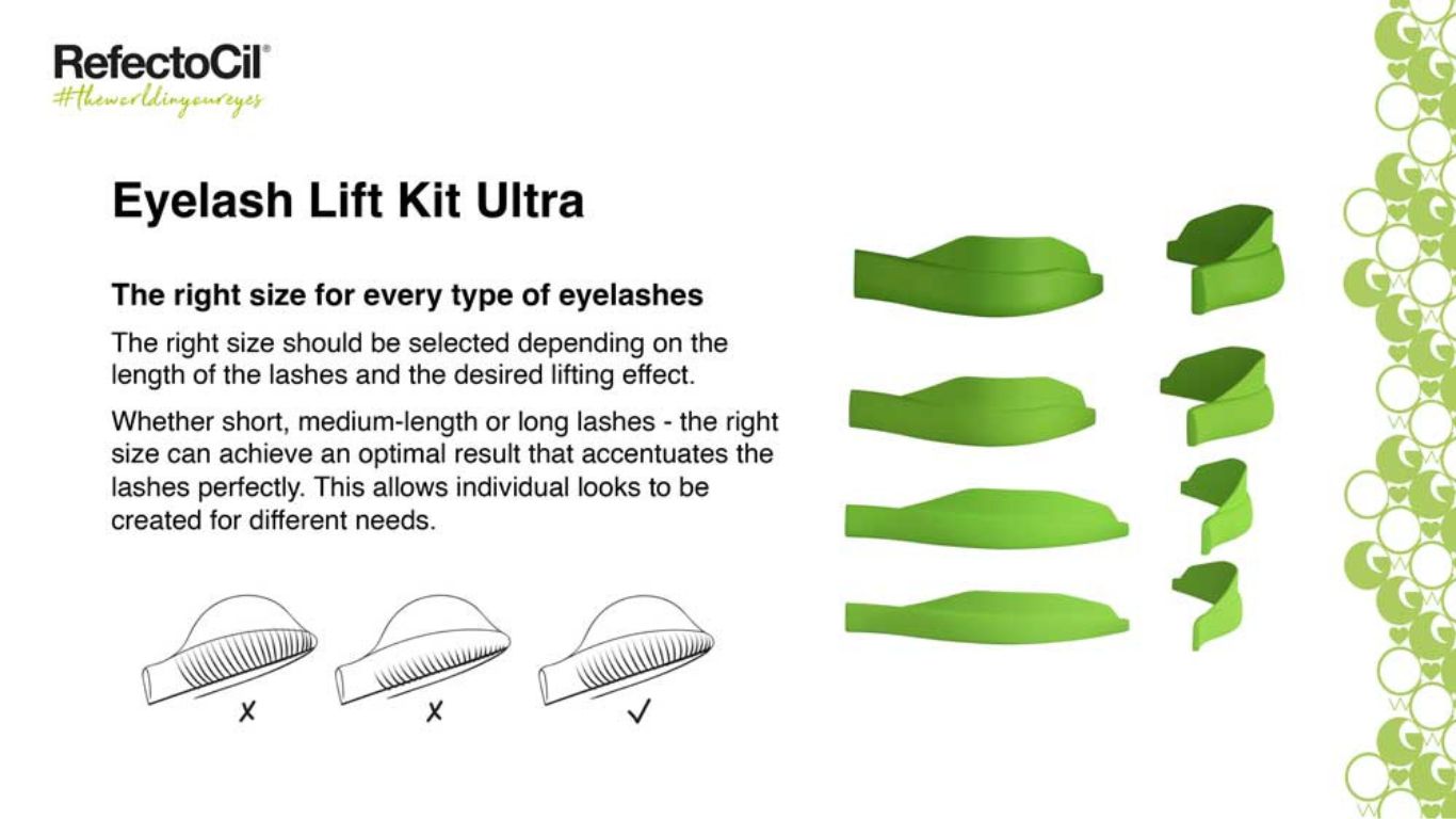RefectoCil Eyelash Lift Pads ULTRA Green (8pc)