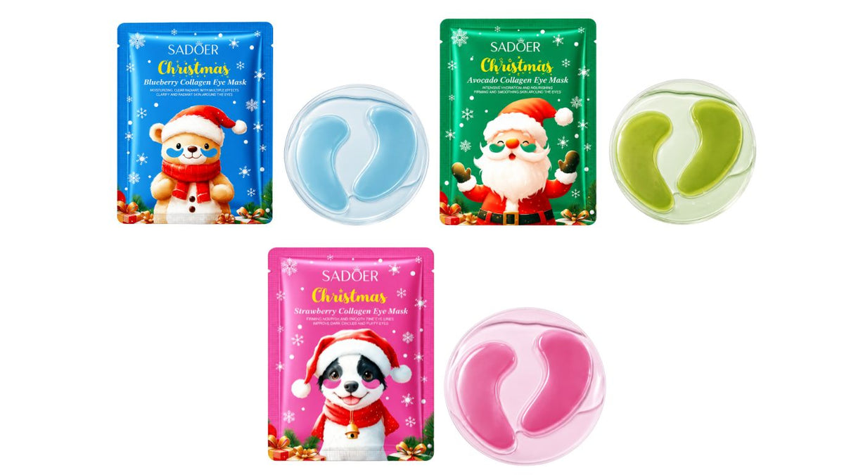 Christmas Eye Masks (pair) – Logica Beauty Supplies