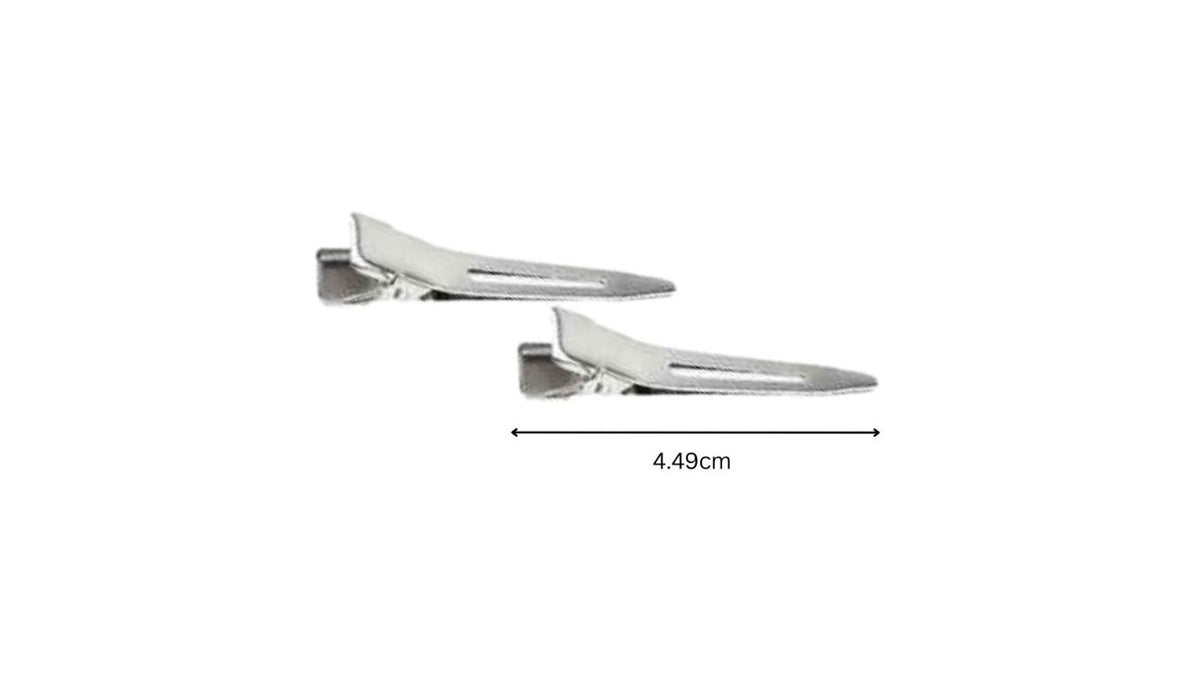Pin Curl Clips - Single Prong Stainless Steel (12's)