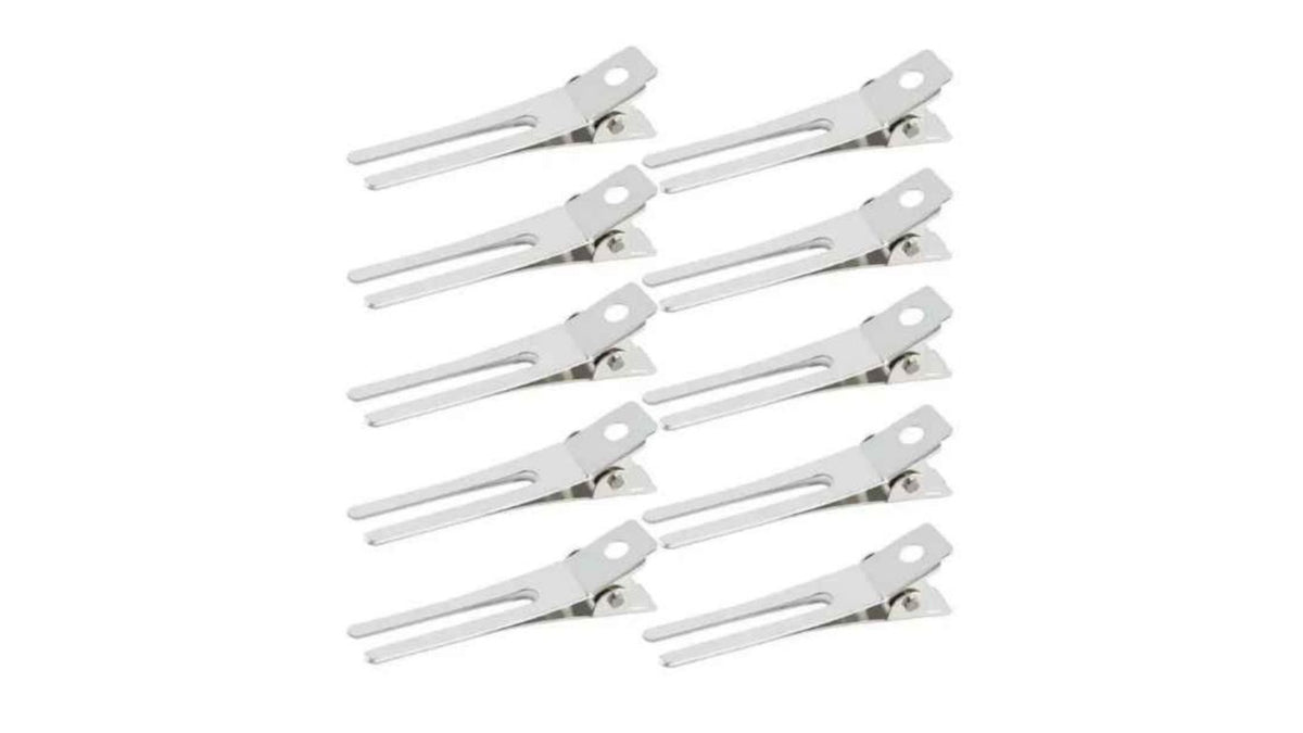 Pin Curl Clips - Double Prong Stainless Steel (50's)