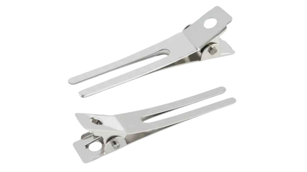 Pin Curl Clips - Double Prong Stainless Steel (50's)