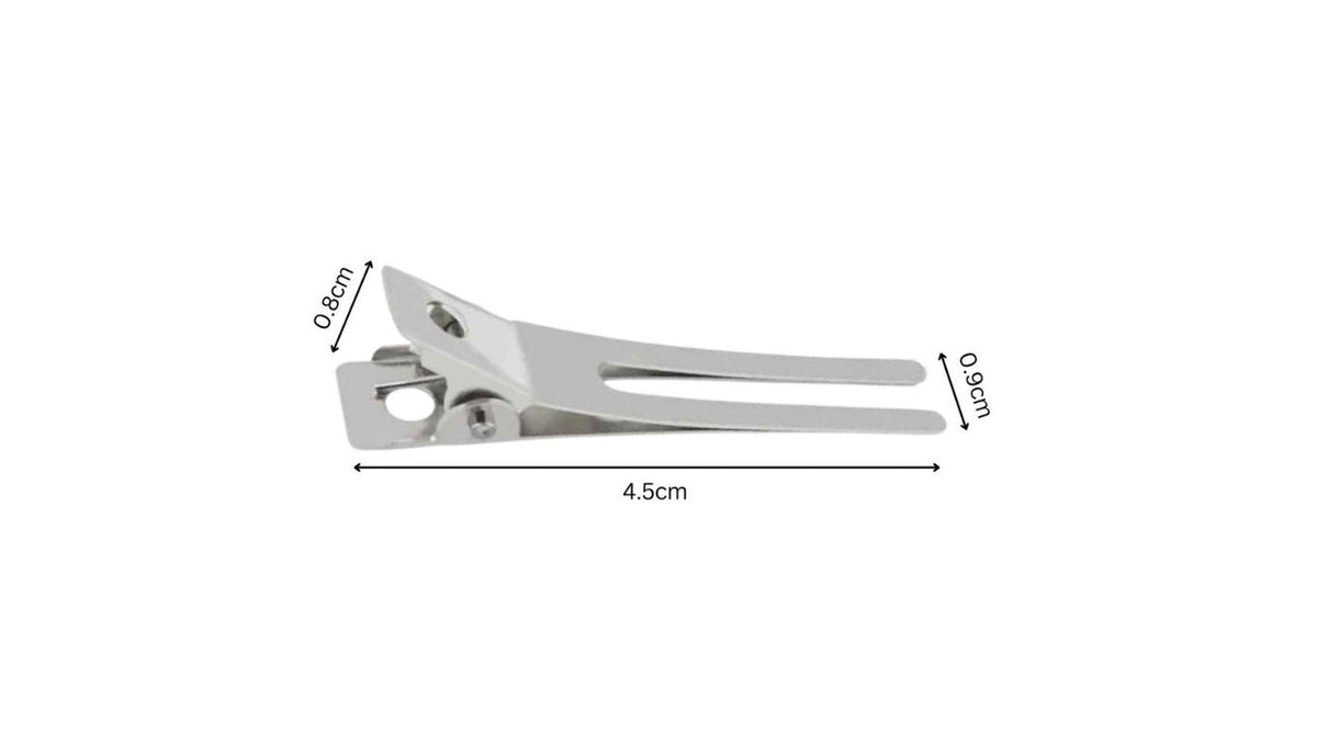 Pin Curl Clips - Double Prong Stainless Steel (50's)