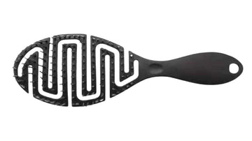 Hollow Detangling Brush - Oval Black