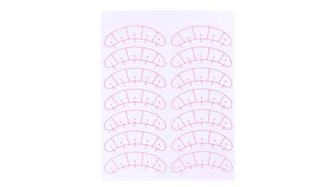Eyelash Mapping Stickers 140's
