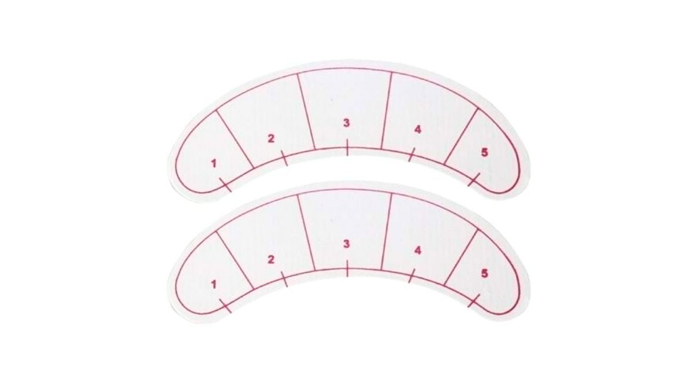 Eyelash Mapping Stickers 140's