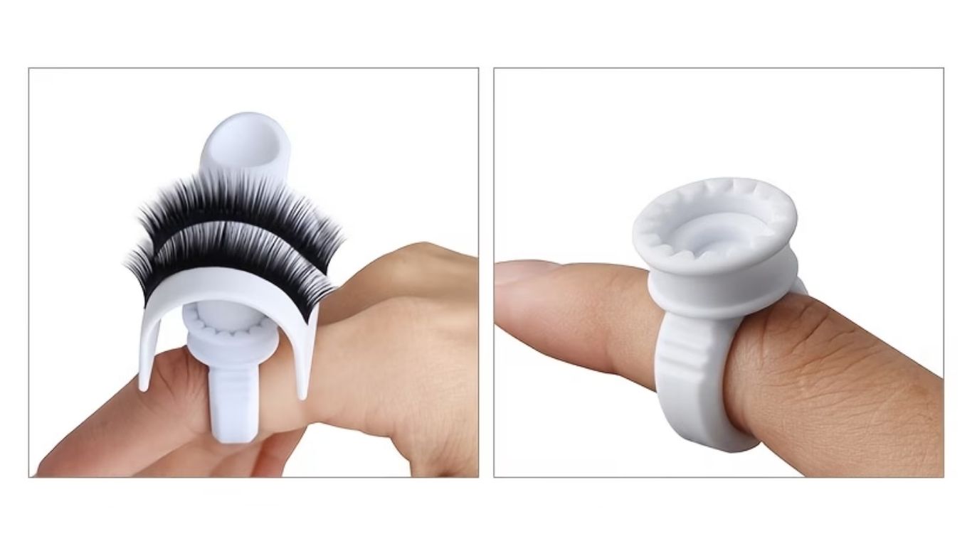 Glue & Lash Pallet Ring - White