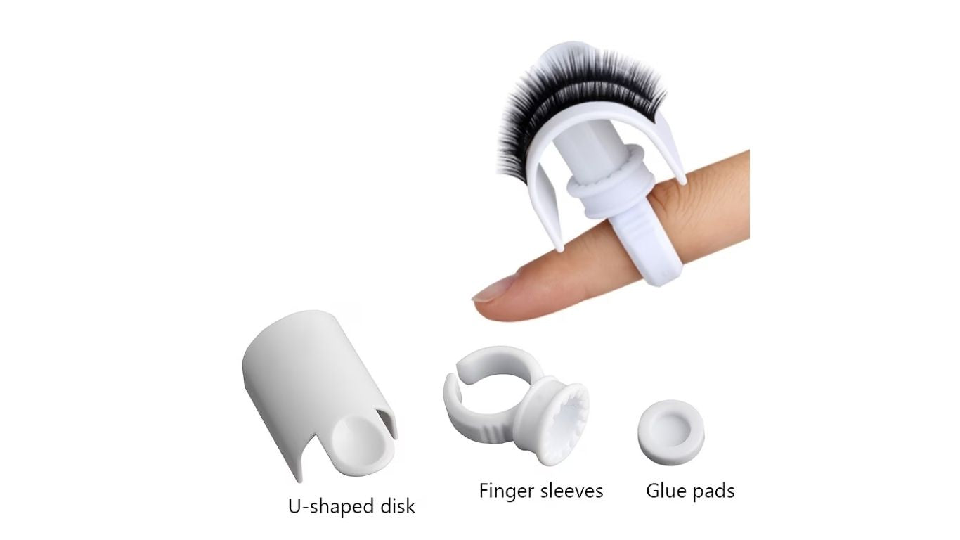 Glue & Lash Pallet Ring - White