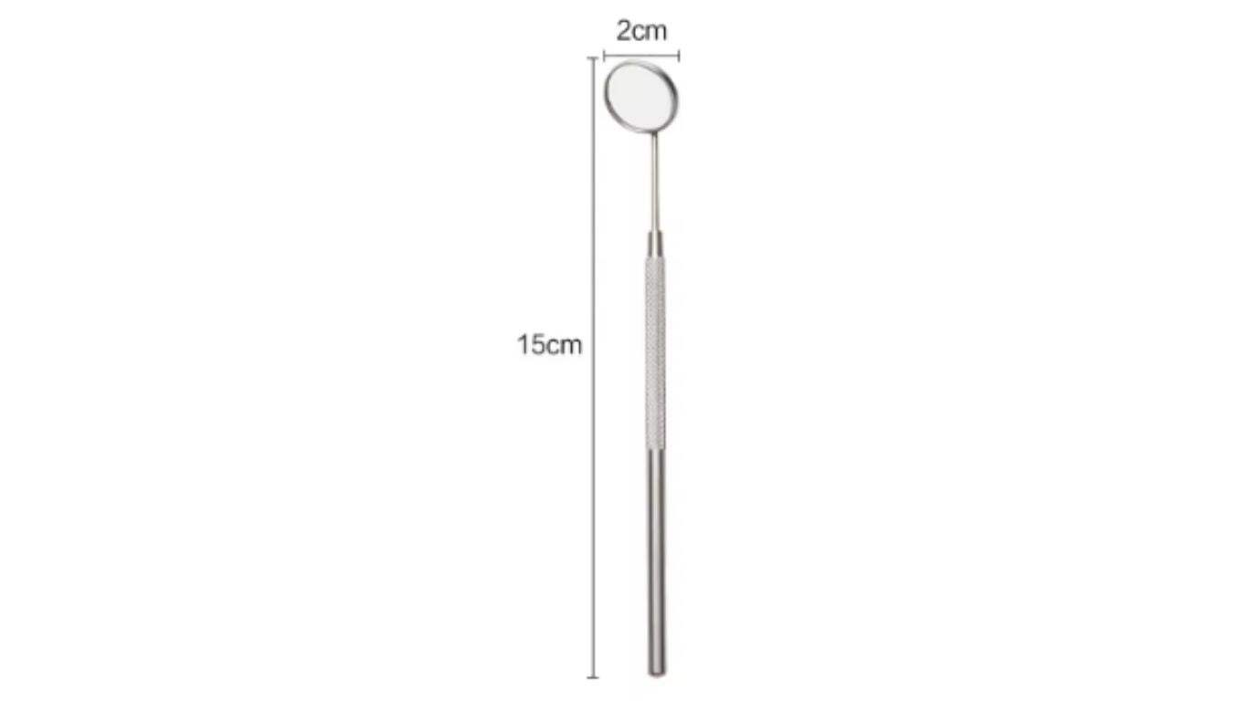 Eyelash Mirror Stainless Steel Round