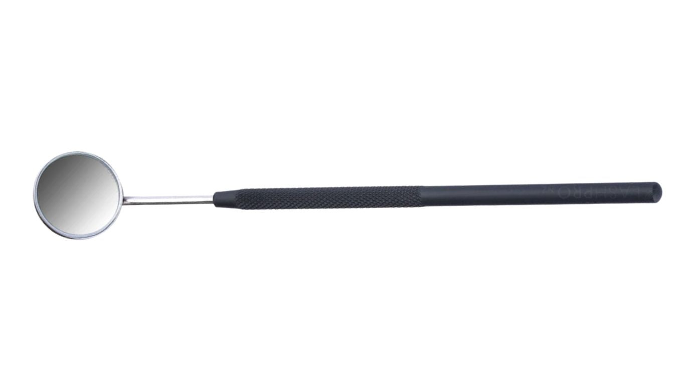 Eyelash Mirror Stainless Steel Round