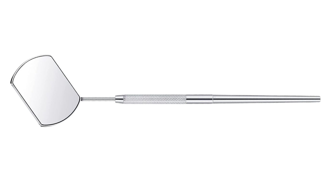 Eyelash Mirror Silver Stainless Steel Rectangular