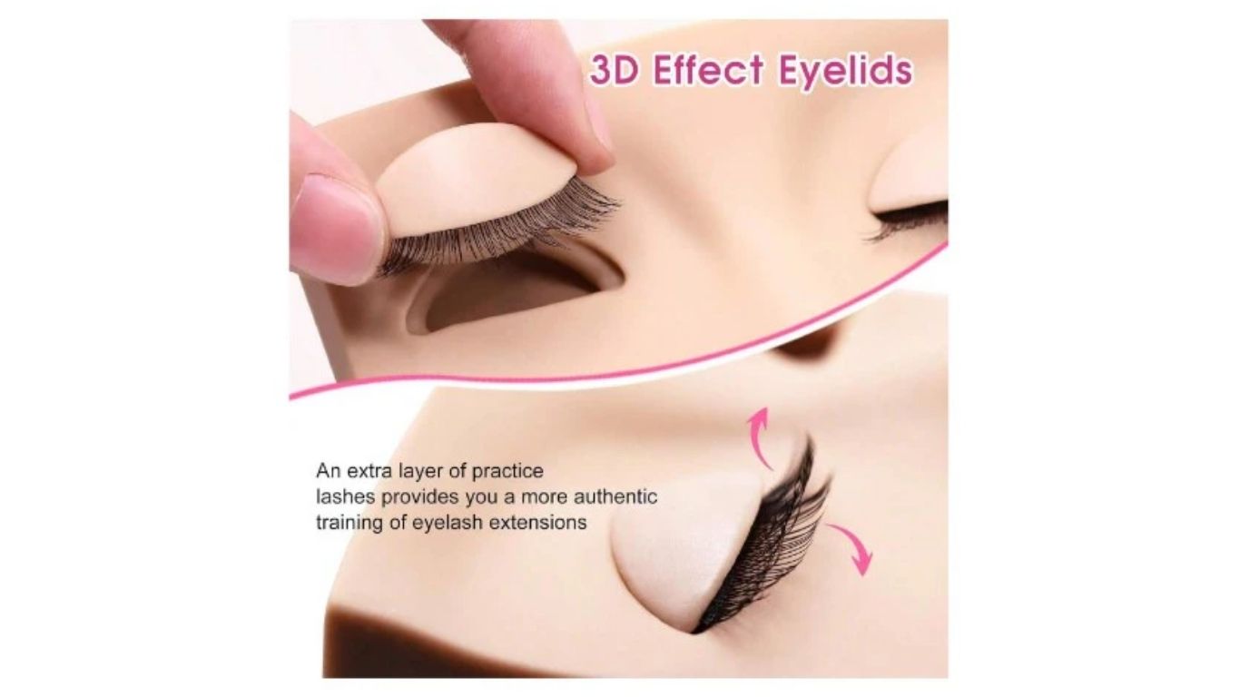 Replacement Eyelids For Mini Training Face (3 pairs)
