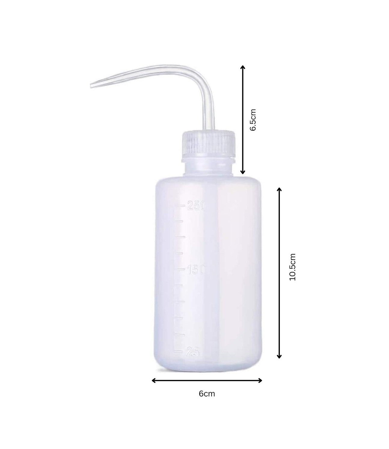 Bottle with curved stem 250ml - Clear JTD19