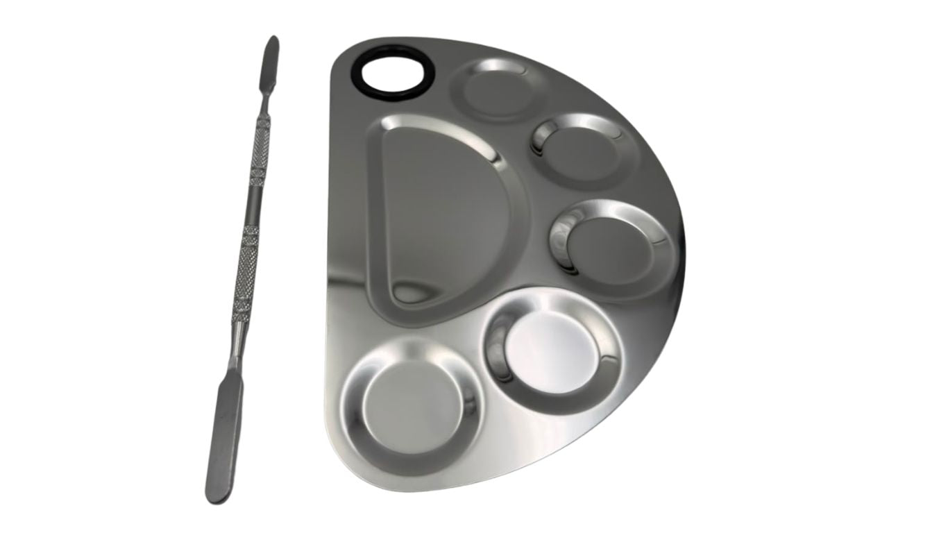 Make-up Mixing Palette - sml half circle