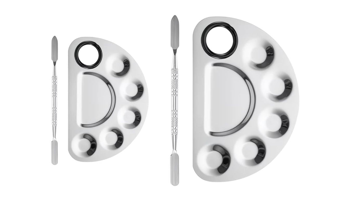 Make-up Mixing Palette - half circle