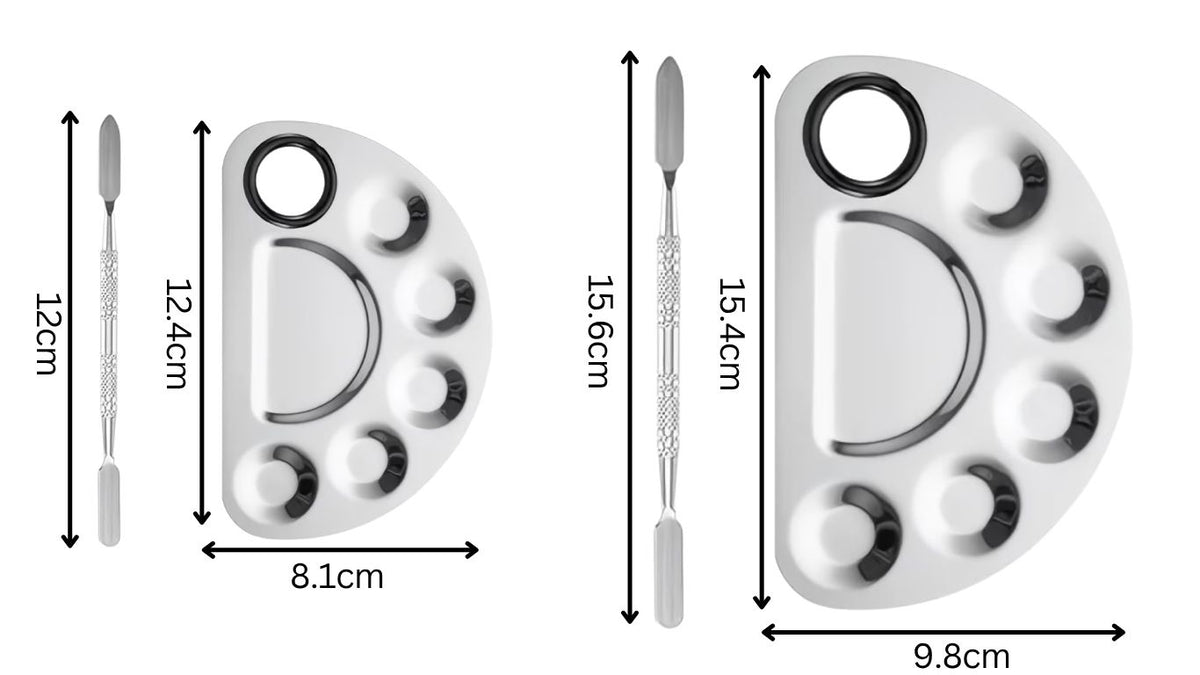 Make-up Mixing Palette - half circle