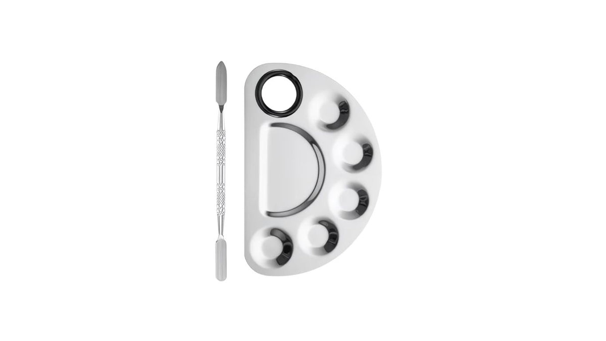 Make-up Mixing Palette - half circle