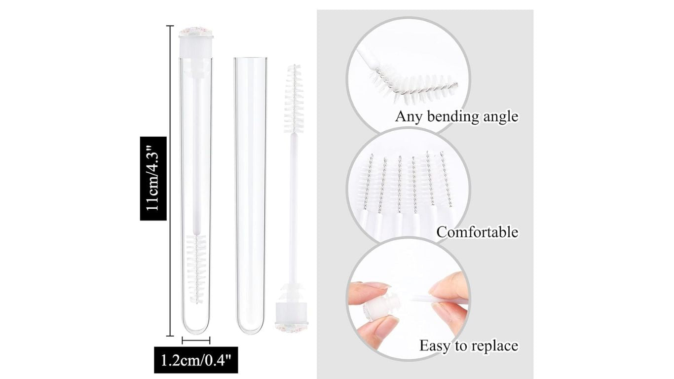 Mascara Brush in Tube - Silver