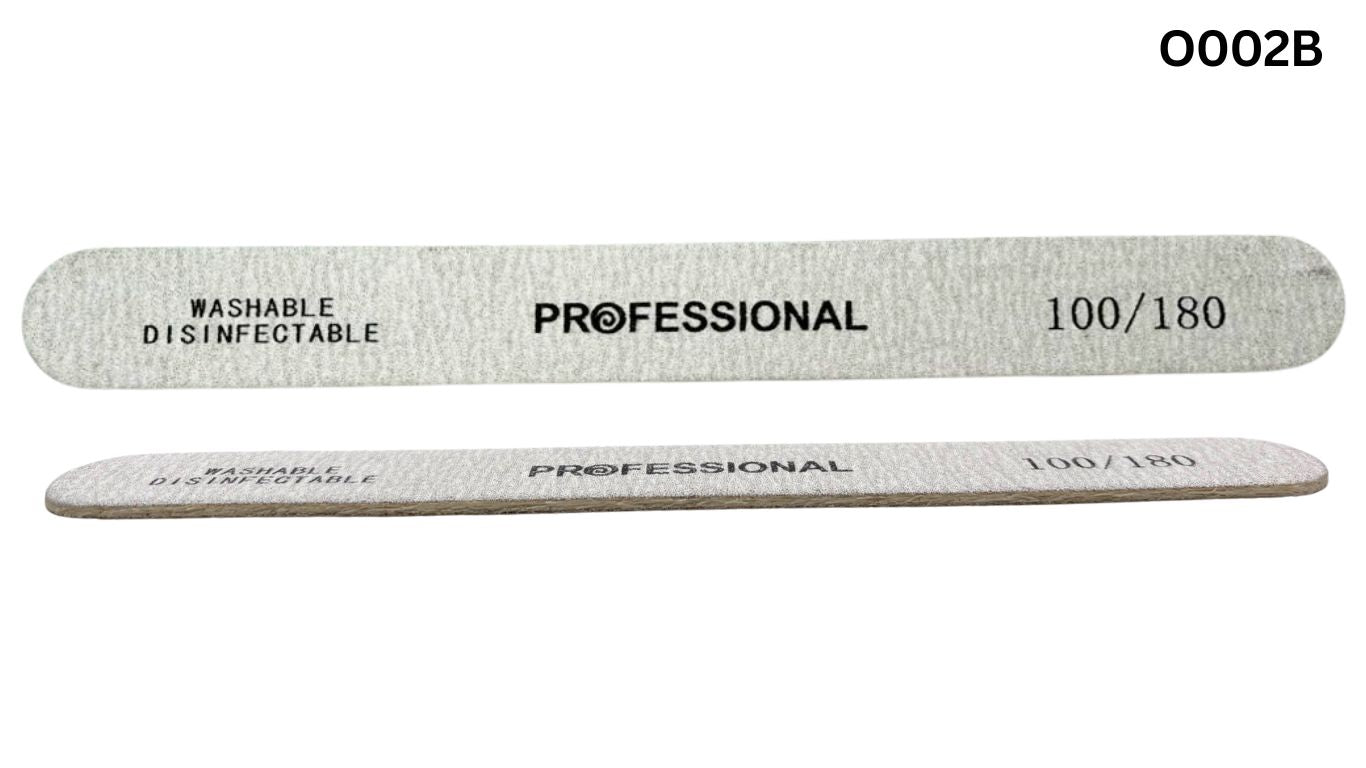 Nail File Straight Zebra (100/180)