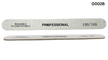 Nail File Straight Zebra (100/180)