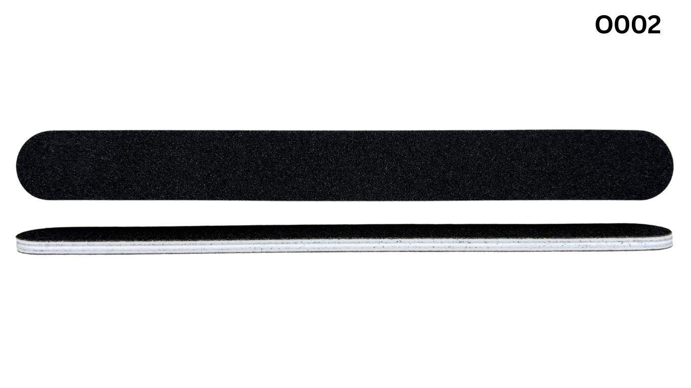 Nail File Straight Black (100/180)