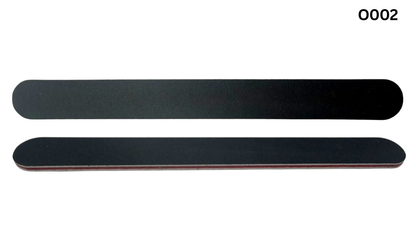 Nail File Straight Black (100/180)