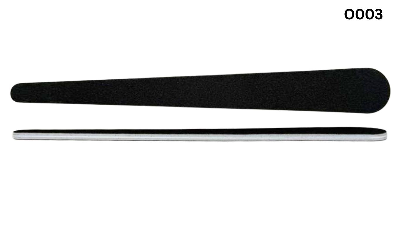 Nail File Teardrop Black (100/180)