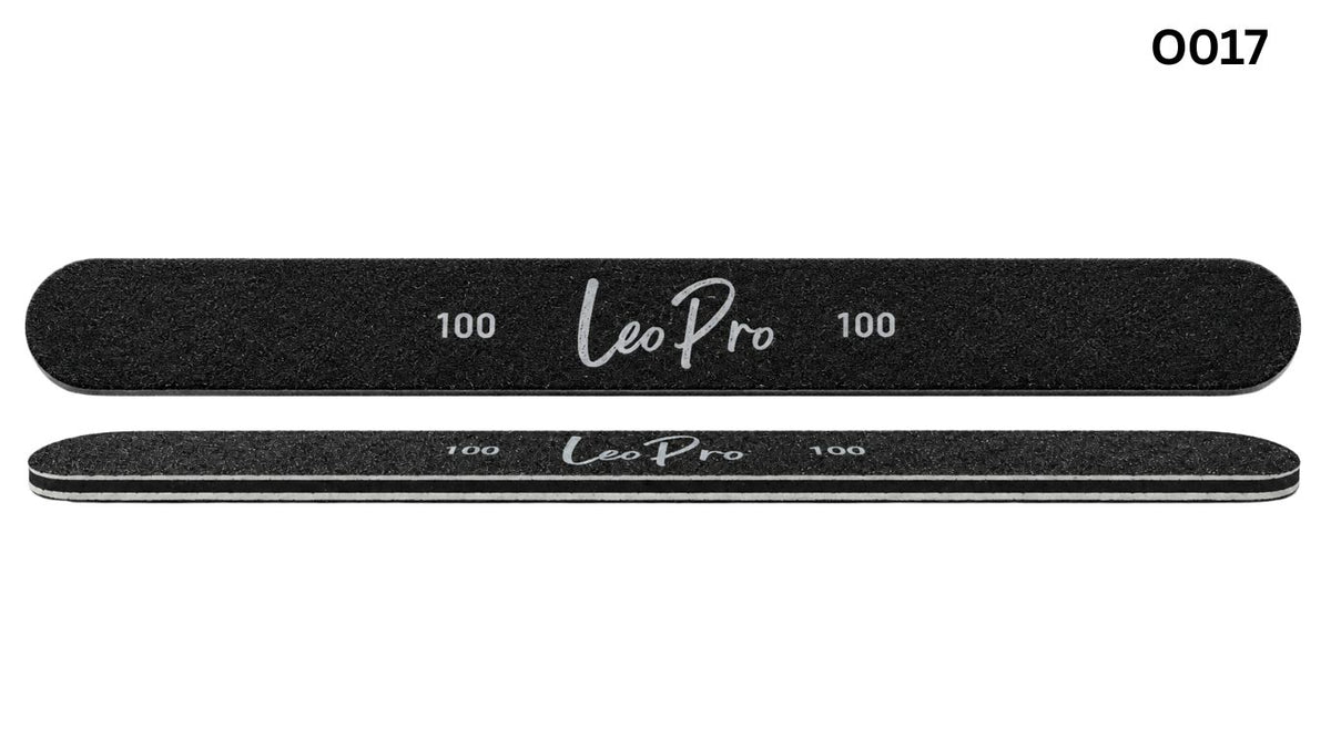 Nail File Straight Black (100/100)