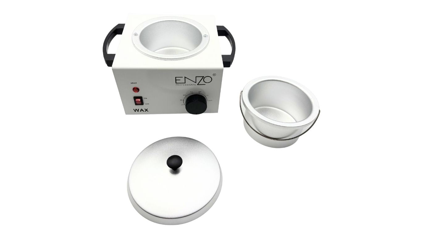Wax Heater 500g Enzo - White Steel