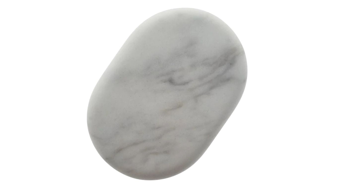 Marble Stone Ovular Medium White