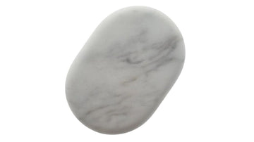 Marble Stone Ovular Medium White