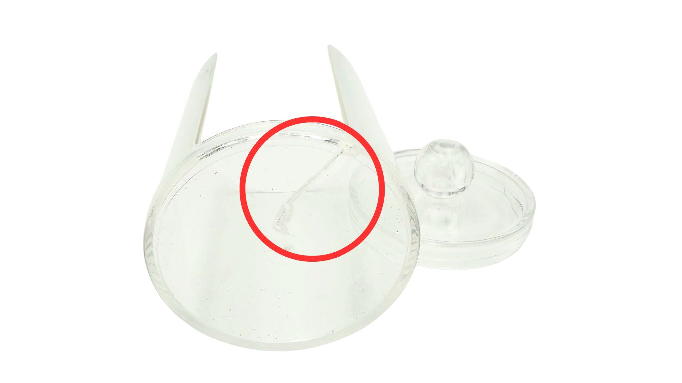 Perspex Round Cotton Pad Holder with Lid - Small (DEMO)