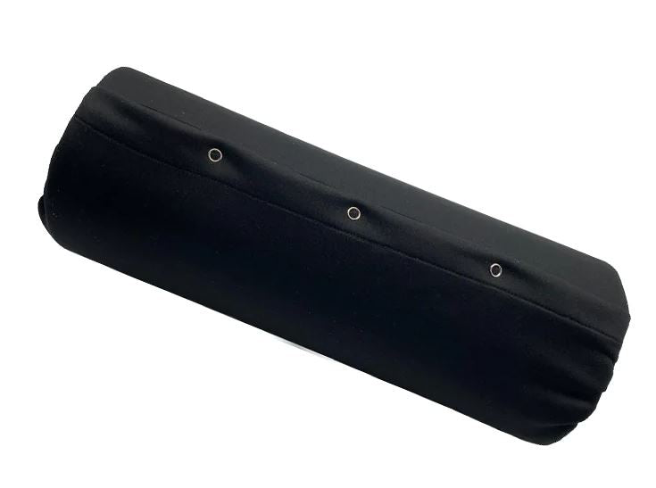 Large Round Black Fabric Bolster - I019B
