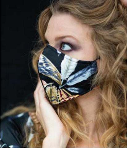 Lotus Taupe Reusable Face Mask - LOTUS-L-TP