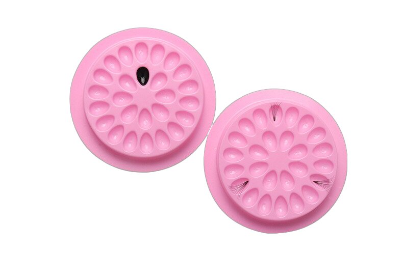 Mini Lash Glue Plate Pink 10pc - I817